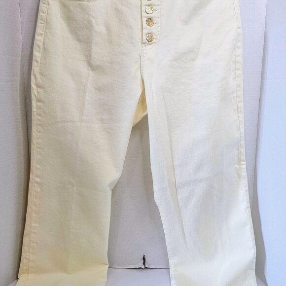 Lilly Pulitzer South Ocean High‎ Rise Lemon Meringue Jeans SZ 10 - Picture 2 of 10